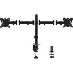 EQUIP 650152 - Monitor mount, 2 displays, table mounting