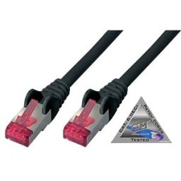 SHIVERPEAKS SHVP 75712AS - patch cable, Cat.6A, PIMF, LSZH, black, 2 m