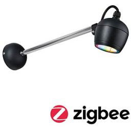 PAULMANN PLM 94773 - Outdoor spotlight Kikolo, 6.2 W, 440 lm, RGBW, IP65, ZigBee