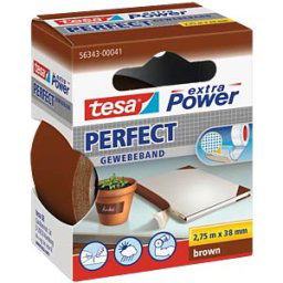 TESA 56343 BR - TESA extra Power cloth tape, 38 mm, brown