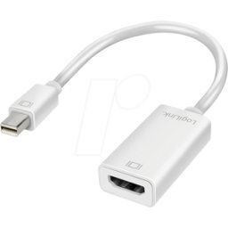 LOGILINK CV0036B - DisplayPort adapter, Mini DP male to HDMI female