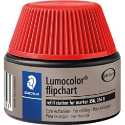 STAEDTLER 488562 - Refill station, Lumocolor flipchart marker 356/356 B, red