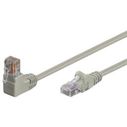 SHIVERPEAKS SHVP 08-64030 - patch cable, angle-straight, grey, 2 m