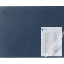 DURABLE 729307 - Desk mat, 650 x 500 mm, with edge protection, blue