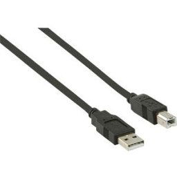 NEDIS N CCGB60100BK20 - USB 2.0 Cable, A male > B male, 2 m, black