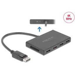 DELOCK 87794 - Splitter DisplayPort 1.4 > 4 x DisplayPort