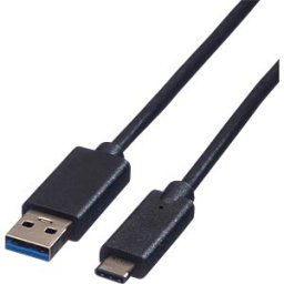ROLINE GREEN ROLINE 11449011 - USB 3.0 cable, USB-A plug to USB-C plug, 1.0 m