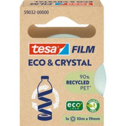 TESA 59032 - tesafilm® Eco & Crystal, 10 m x 19 mm, 1 rolls