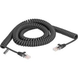 DELOCK 87994 - RJ45 spiral cable, Cat.5e, black, 3 m