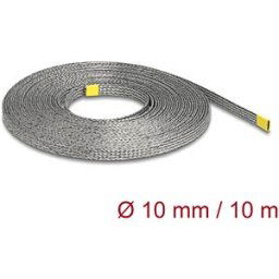DELOCK 20938 - Braided Sleeve for EMI shielding stretchable 10 m x 10 mm