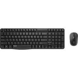RAPOO X1800S SW - Keyboard/mouse combination, USB, black, German layout