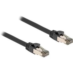 DELOCK 80242 - patch cable Cat.6a, U/FTP, inner metal jacket, 3 m, black