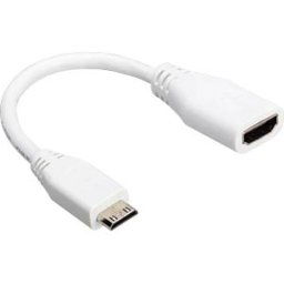 RPI MINI-HDMI 3 - Raspberry Pi - mini HDMI to HDMI, 10cm, white