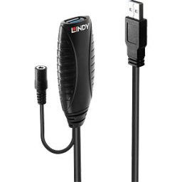 LINDY 43156 - Active USB 3.0 cable, A plug > port, 10 m