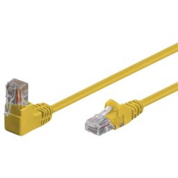 SHIVERPEAKS SHVP 08-64032 - patch cable, angle-straight, yellow, 2 m