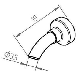 ERSA 0472ER - Hot air nozzle 0472ER, 3.5 mm, straight