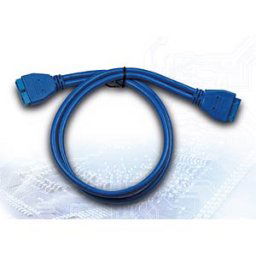 INTER-TECH IT88885315 - USB 3.0 cable, 20-pin connector to 20-pin socket, 0.5 m