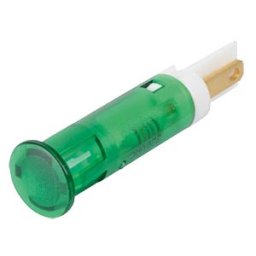 APEM APM QS81 HG220 - Indicator LED, 220 V AC, 8 mm, FASTON, green