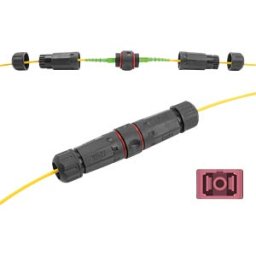 DELOCK 87872 - Fiber optic cable connector SC simplex female / female, OM4