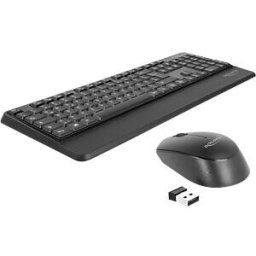 DELOCK 12674 - Keyboard/mouse combination, wireless, black