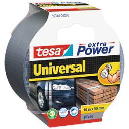 TESA 56348 SI - Fabric-reinforced foil tape, 50 mm, silver