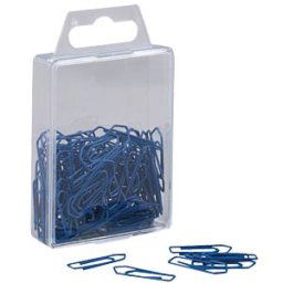 FREI BKL 26LBL - Paper clips, 26 mm, painted, blue