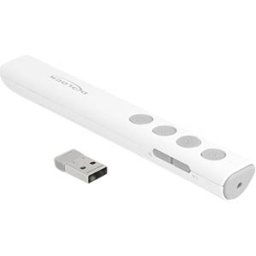 DELOCK 64251 - Presenter, wireless, laser pointer, white