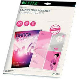 LEITZ 33835 - Hot laminating films, iLAM, DIN A4, 125 mic, pack of 25