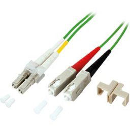 EFB-ELEKTRONIK EFB O032305OM5 - Duplex jumper LC-SC 50/125µ, OM5, lime green, 0.5m