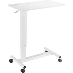 LOGILINK EO0041 - Sit/stand workstation, height adjustable, on wheels, white