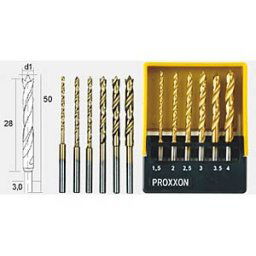 PROXXON 28876 - HSS Spiralbohrersatz mit Zentrierspitze