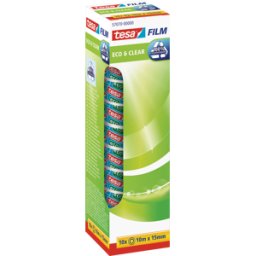 TESA 57070 - tesafilm® Eco & Clear, 10 m x 15 mm, 10 rolls