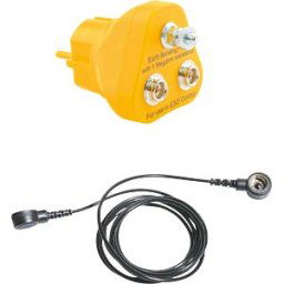 BERNSTEIN BERN 9 343 A - ESD cable with ground plug, 2x push button 10 mm, 1,8 m