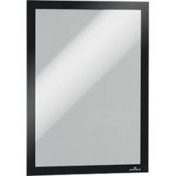 DURABLE 487201 - Infoframe, A4, self-adhesive, folding, black, 2 pieces