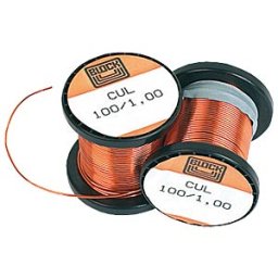 Block CUL 100/0,10 - 100-g enamelled copper wire on coil, Ø 0.10 mm