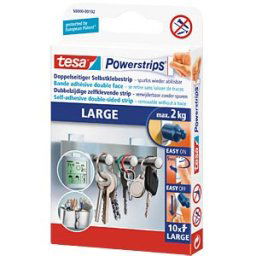 TESA 58000 - Tesa® Powerstrips® Large, 5.0 x 2.0 cm, 10 pieces
