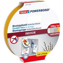 TESA 55741 - tesa Powerbond® Indoor, 5.0 m x 19 mm