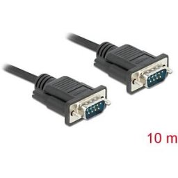 DELOCK 86577 - Serial cable, RS-232, connector/connector, 10 m