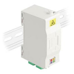 DELOCK 88098 - FO connection box, top-hat rail, splice holder, 4x LC duplex