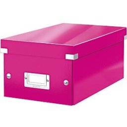 LEITZ 60420023 - Archive box C&S WOW DVD, pink