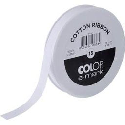 COLOP 154921 - e-mark® cotton ribbon, 15 mm x 25 m