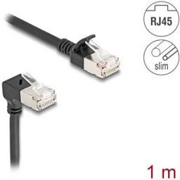 DELOCK 80305 - Cat.6a patch cable, S/FTP, bottom angled / straight, 1 m