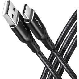 AXAGON AXG BUCM-AM10AB - Sync and charging cable, USB-A > USB-C, 1.0 m