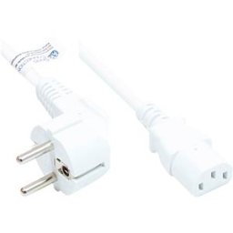 GOOD CONNECTIONS GC P0130-W030 - power cord type E+F CEE 7/7 to C13 , white, 1,00 mm², 3 m