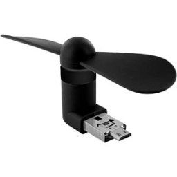 XLAYER 211037 - USB 2-in-1 mini fan, black