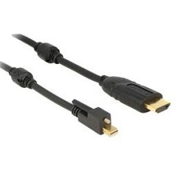 DELOCK 83732 - mini DisplayPort 1.2 male to HDMI a male, 5 m, black