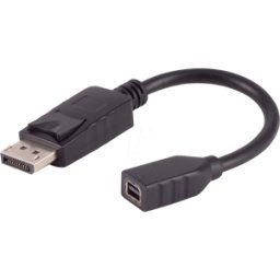 SHIVERPEAKS SHVP BS10-01031 - DisplayPort adapter, DisplayPort male > Mini DisplayPort female,