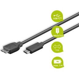 GOOBAY 67996 - USB 3.0 cable, B male to C male, 1 m