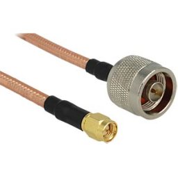 DELOCK 88896 - HF N plug > SMA plug, 400 mm RG-142