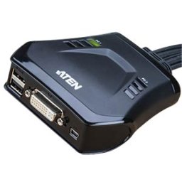 ATEN CS22D - 2 Port USB cable KVM, USB and DVI